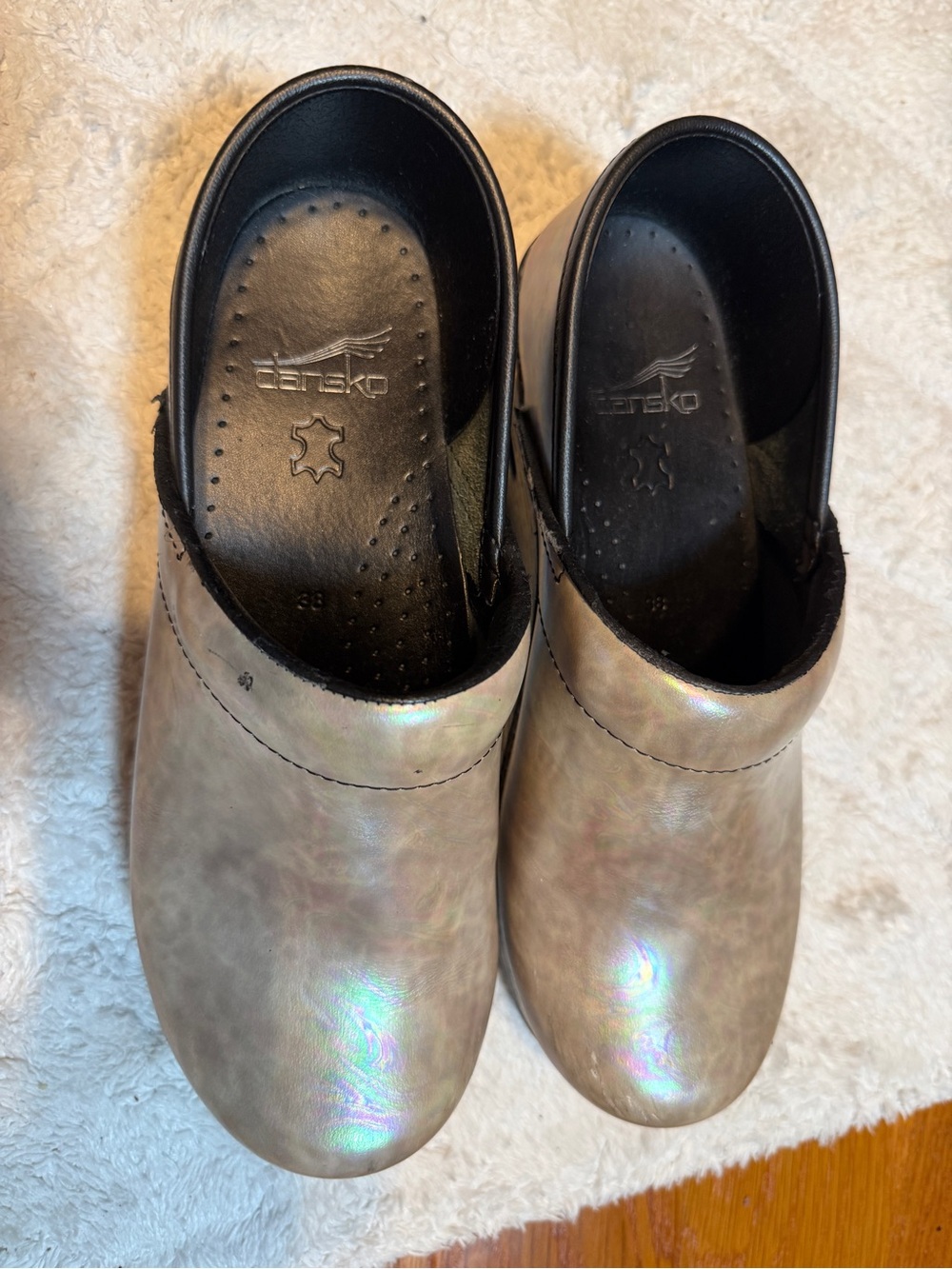 Dansko Iridescent Leather Mules for Women
